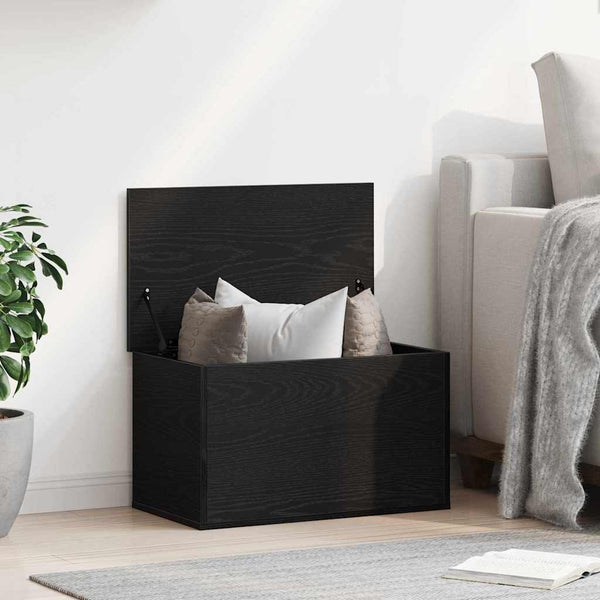 Aufbewahrungsbox Schwarz Eichen-Optik 60 cm