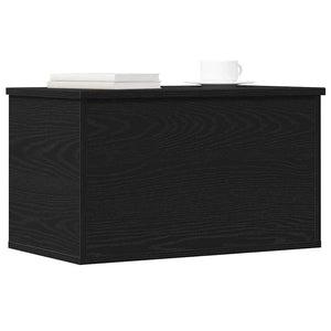 Aufbewahrungsbox Schwarz Eichen-Optik 60 cm