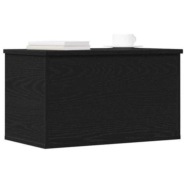 Aufbewahrungsbox Schwarz Eichen-Optik 60 cm