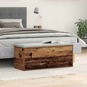 Aufbewahrungsbox Altholz 90 cm