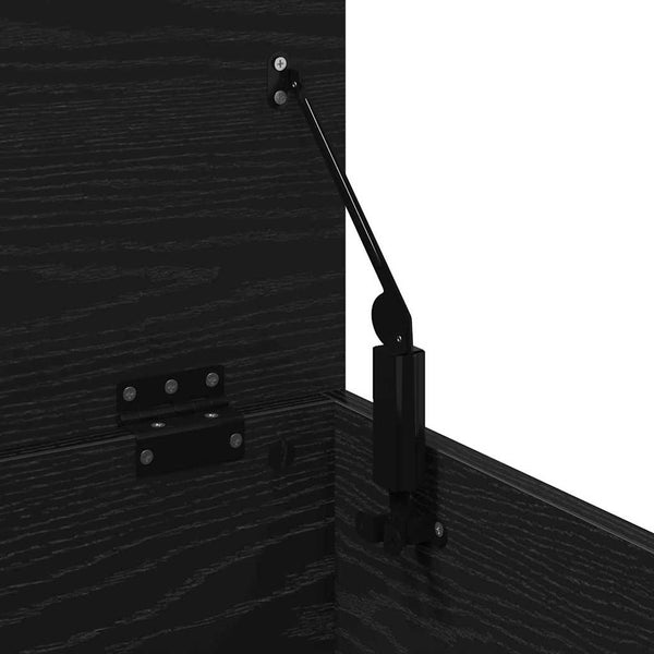 Aufbewahrungsbox Schwarz Eichen-Optik 102 cm