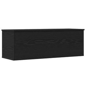 Aufbewahrungsbox Schwarz Eichen-Optik 102 cm