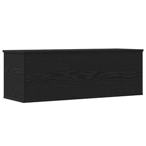Aufbewahrungsbox Schwarz Eichen-Optik 102 cm