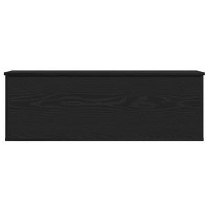 Aufbewahrungsbox Schwarz Eichen-Optik 102 cm
