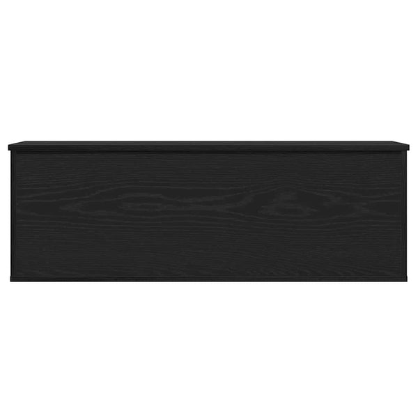 Aufbewahrungsbox Schwarz Eichen-Optik 102 cm