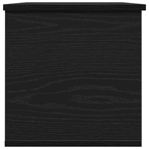 Aufbewahrungsbox Schwarz Eichen-Optik 102 cm