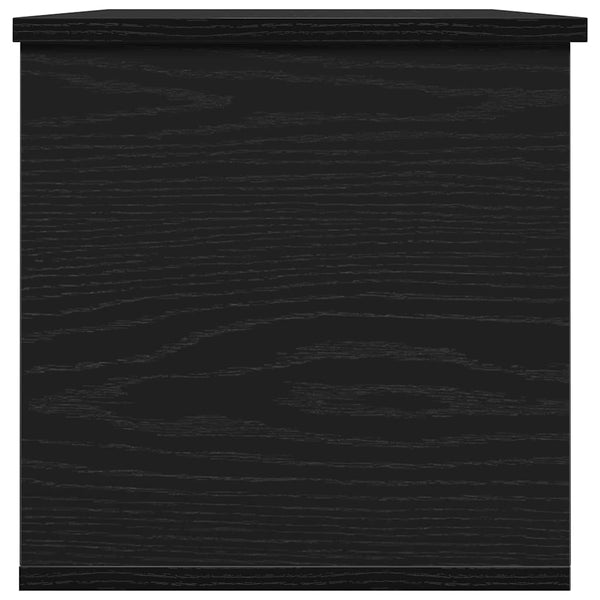 Aufbewahrungsbox Schwarz Eichen-Optik 102 cm