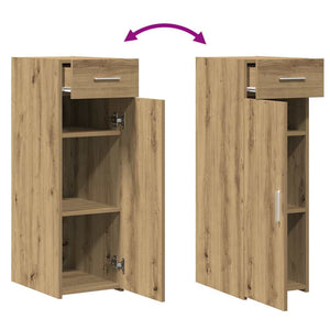 vidaXL Buffet avec tiroirs Chêne artisanat 30 x 42,5 x 93 cm