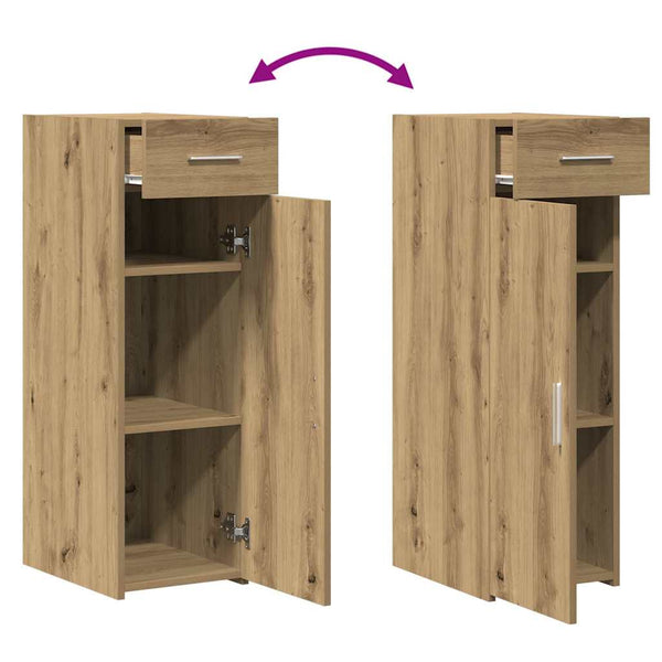 vidaXL Buffet avec tiroirs Chêne artisanat 30 x 42,5 x 93 cm