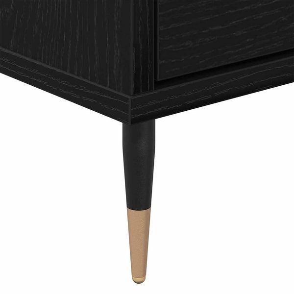 TV-Schrank Schwarz Eichen-Optik 150 cm