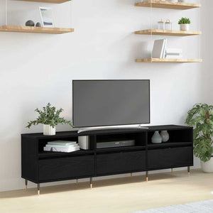 TV-Schrank Schwarz Eichen-Optik 150 cm