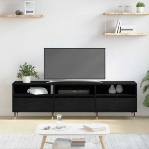 TV-Schrank Schwarz Eichen-Optik 150 cm