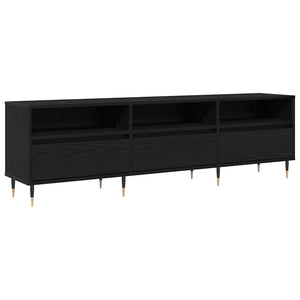 TV-Schrank Schwarz Eichen-Optik 150 cm
