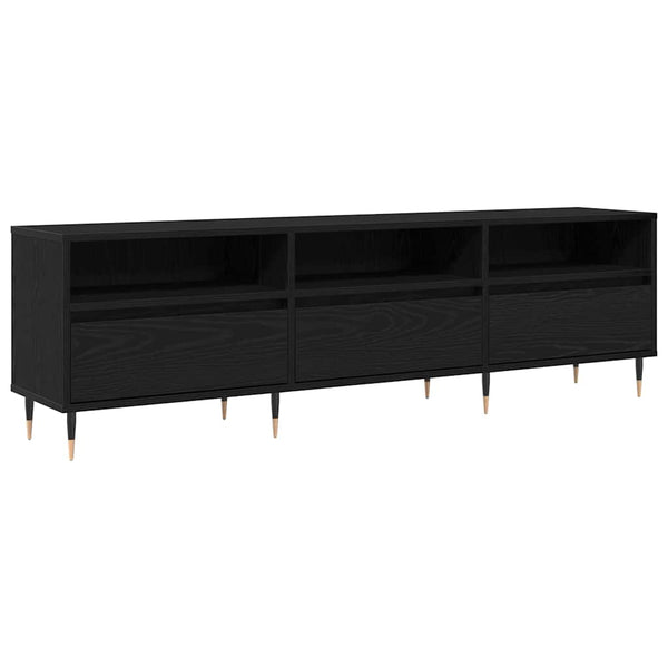 TV-Schrank Schwarz Eichen-Optik 150 cm
