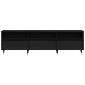 TV-Schrank Schwarz Eichen-Optik 150 cm