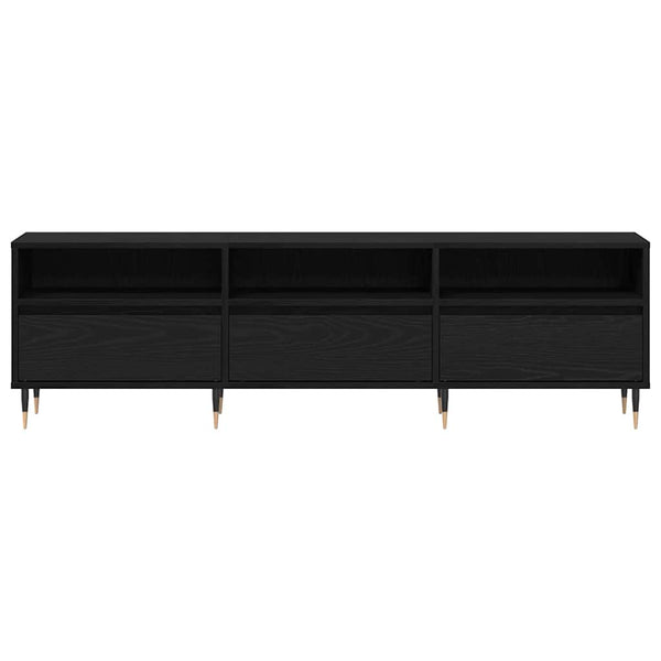 TV-Schrank Schwarz Eichen-Optik 150 cm