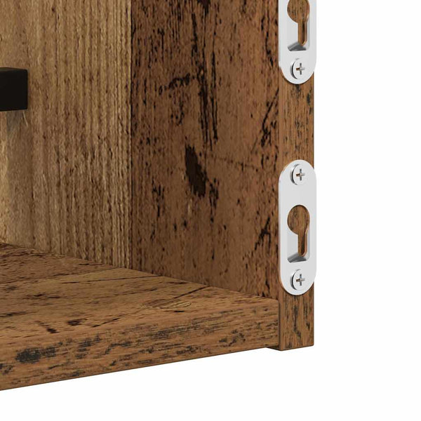 Wandregal Altholz 60 cm 2er Set