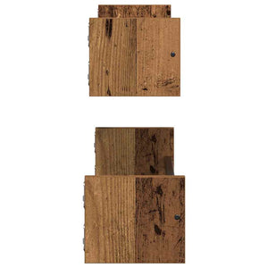 Wandregal Altholz 60 cm 2er Set