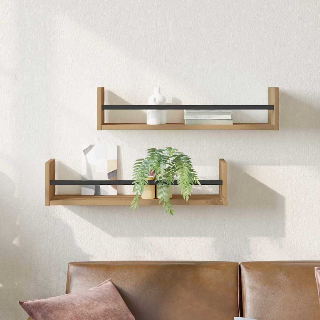 Wandregal 2er Set Artisan Eiche 60cm