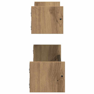 Wandregal 2er Set Artisan Eiche 60cm
