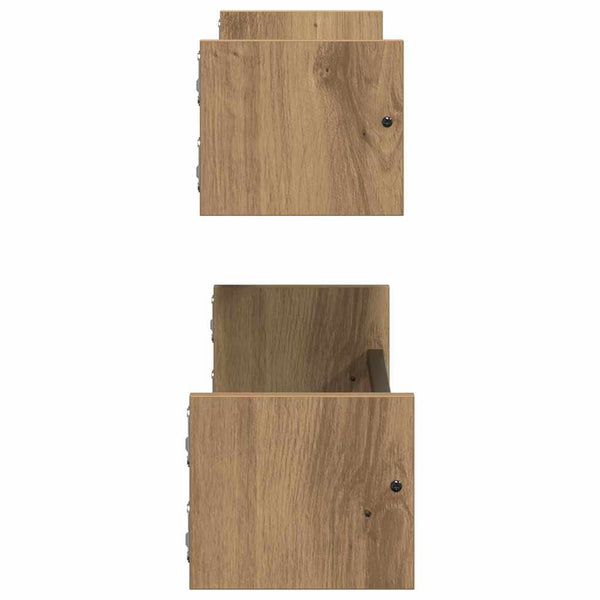 Wandregal 2er Set Artisan Eiche 60cm