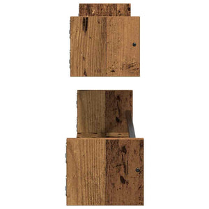 Wandregal Altholz 2er Set 80cm