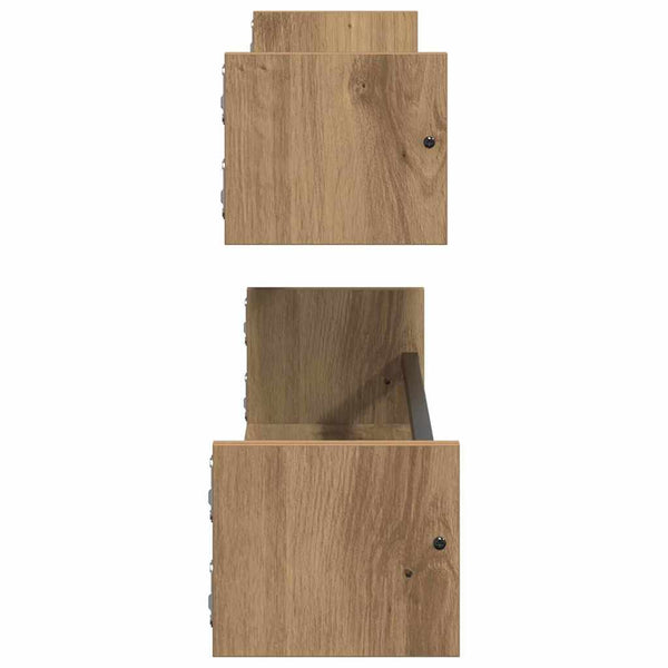 Wandregal 2er Set Artisan Eiche