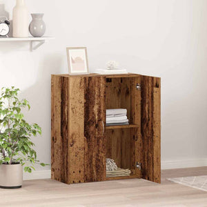 Büroschrank Schwarz Eichen-Optik mit Regal
