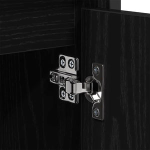 Waschbeckenschrank Schwarz Eichen-Optik 60cm