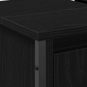 Waschbeckenschrank Schwarz Eichen-Optik 60cm