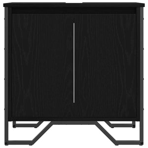 Waschbeckenschrank Schwarz Eichen-Optik 60cm