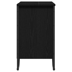 Waschbeckenschrank Schwarz Eichen-Optik 60cm
