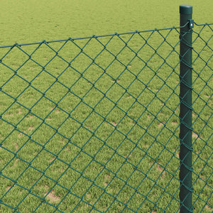 Grüner Kettenzaun 25 x 0,8 m