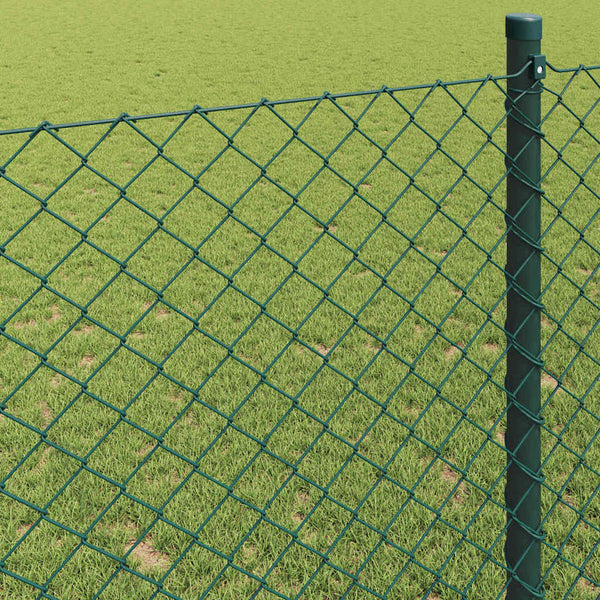 Grüner Kettenzaun 25 x 1,6 m