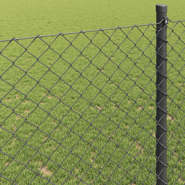 Kettenzaun Grau 10 x 1,5 m