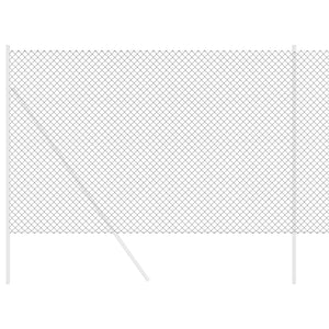 Grauer Stahl Kettenzaun 10 x 1,6 m