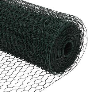 Hexagonzaun Grün 0,4x10m Stahl