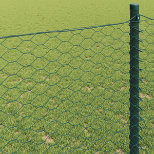 Hexagonzaun Grün 0,4x10m Stahl
