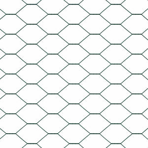 Hexagonzaun Grün Stahl 0.4 x 50 m