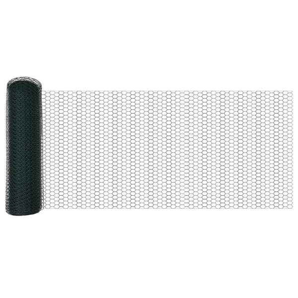 Hexagonzaun Grün Stahl 0.4 x 50 m
