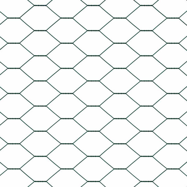 Hexagonzaun Grün Stahl 0,5 x 100 m