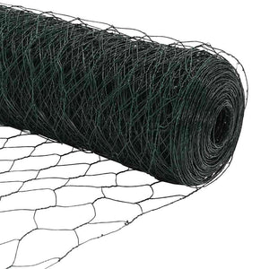Hexagonzaun Grün Stahl 0,5 x 100 m