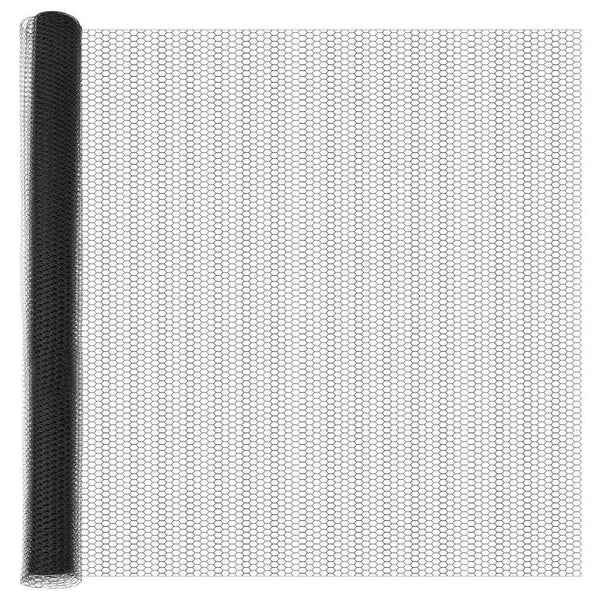 Hexagonzaun Grau 1,6x10m Stahl
