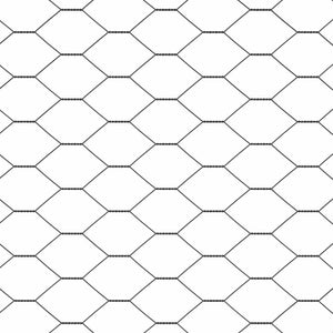 Hexagonzaun Grau 0,5x100m PVC