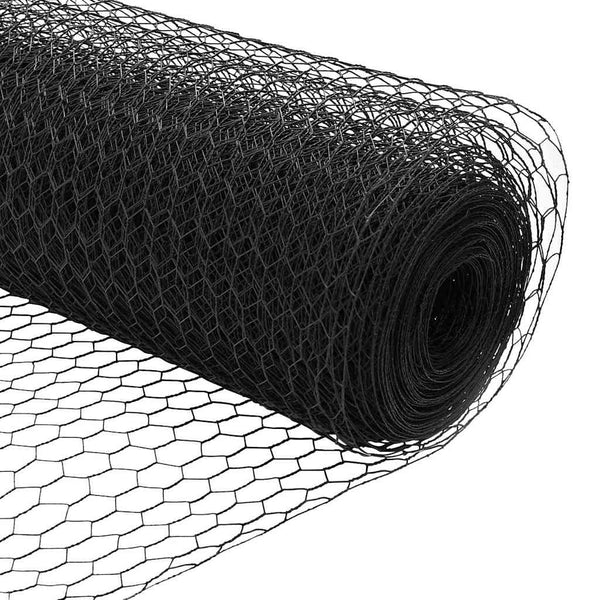 Hexagonzaun Grau Stahl 0,5 x 100 m