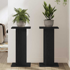 Pflanzenständer 2er Set Schwarz Eiche 60cm