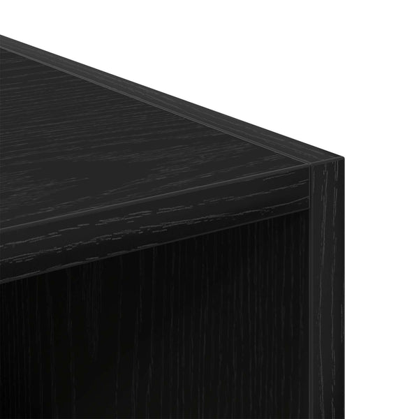 Kleiderschrank Schwarz Eichen-Optik 30x50x200cm