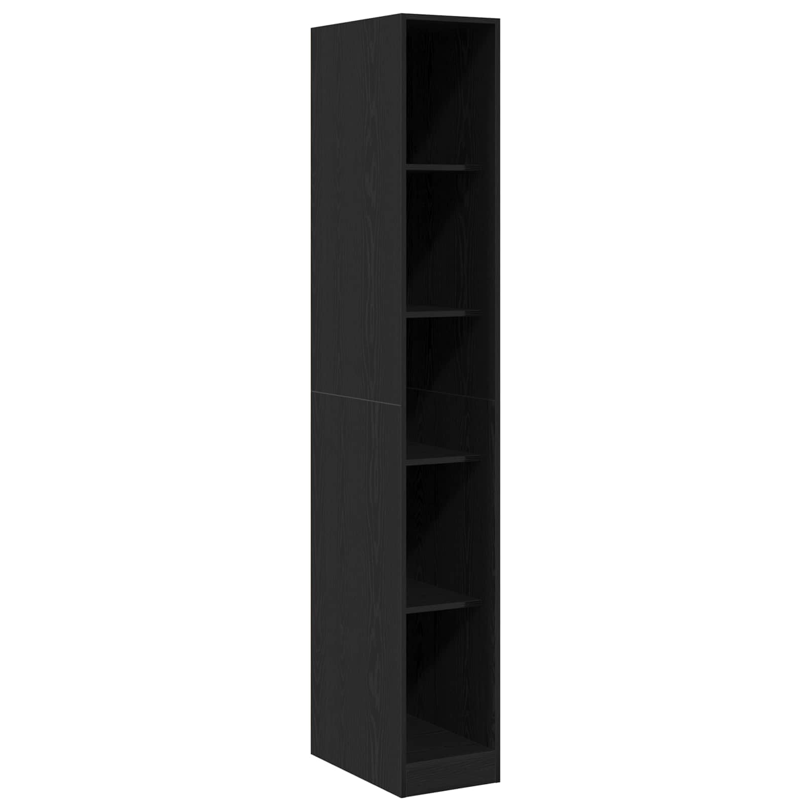 Kleiderschrank Schwarz Eichen-Optik 30x50x200cm