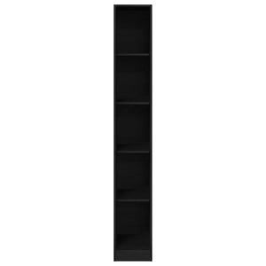Kleiderschrank Schwarz Eichen-Optik 30x50x200cm