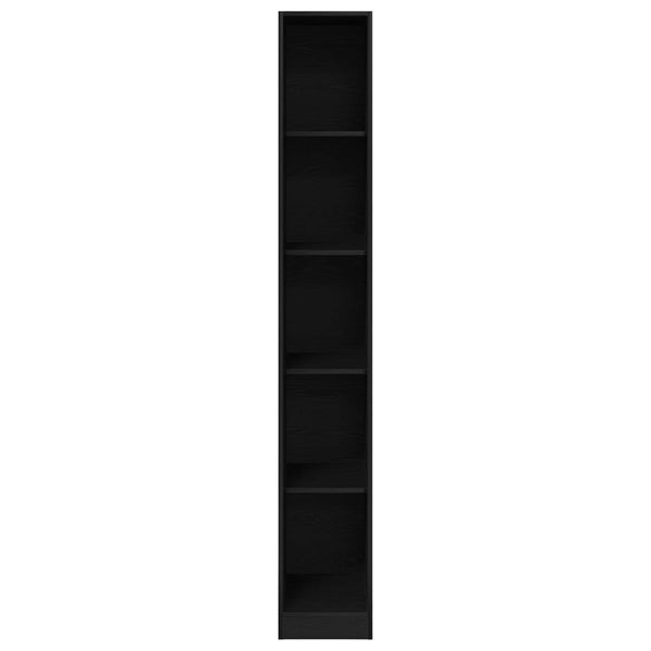 Kleiderschrank Schwarz Eichen-Optik 30x50x200cm